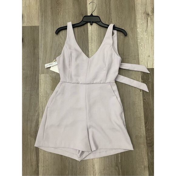 Wilfred NWT New Ecoulement in Lilac Fog Romper, Open Back, Sz 4, MSRP $138 - Picture 1 of 11